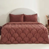 Karaca Home Cowrie Çift Kişilik Luxury Comfort Set Gül Kurusu - 1