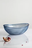 Akrilik Barok Lacivert Büyük Oval Meyve & Salata Kasesi & Karıştırma Kabı / 3,3 Lt  (CAM DEĞİLDİR) - 4