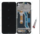 REALME C21Y Ekran Dokunmatik Çıtalı (SİYAH) B7000 YAPIŞTIRICI - 1