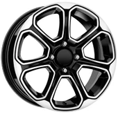 R1 Wheels 17 inç 5*108 ET40 Parlak Siyah Jant Takımı (J-3237) - 1
