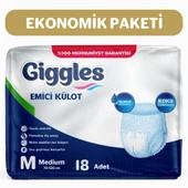 Giggles Yetişkin Emici Külot Medium 9'lu 2 Paket 18 Adet - 1