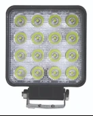 wolfram Led Kare Çalışma Lambası 16 Led 12/24V E-Belgeli 48W - 2