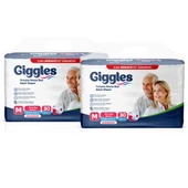 Giggles Yetişkin Bel Bantlı Hasta Bezi Medium 30'lu 2 Paket 60 Adet - 2