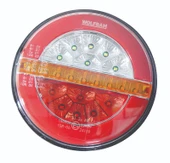 wolfram Led Yuvarlak 4 Fonksiyonlu Stop-Sinyal-Park Lambası 10-30V E9 Belgeli Sol - 2