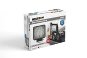 wolfram Led Kare Çalışma Lambası 9 Led Beyaz Işık + Kırmızı Stop Fonksiyonlu 10/30V E-Belgeli 27+6W - 1