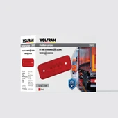 wolfram Side Marker Yan Pozisyon Lambası Kırmızı Renk Led 12V 2W E9-R10 Belgeli - 1
