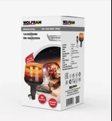 wolfram Led Tepe Döner İkaz Lambası Körük Bağlantılı 10 Fonksiyon 12/24V E-Belgeli 48W - 1