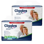 Giggles Yetişkin Bel Bantlı Hasta Bezi Large 30'lu 2 Paket 60 Adet - 2