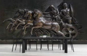 3 Boyutlu Kabartma Rofye Roma Atlı Şovalye Heykel Duvar Kağıdı thumbnail 5