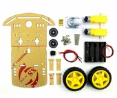 Demonte 2WD Akıllı Robot Araba Şasi Kiti DIY Pleksi Tekerlek Motor Çizgi İzleyen Engelden Kaçma Labirent Uzaktan Kumandalı Araç - 1