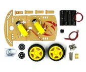 Demonte 2WD Akıllı Robot Araba Şasi Kiti DIY Pleksi Tekerlek Motor Çizgi İzleyen Engelden Kaçma Labirent Uzaktan Kumandalı Araç - 4