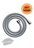 Wuvera 360° Dönen Spiral Duş Hortumu – Dayanıklı ve Esnek Tasarım - 1
