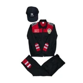 Kız&Erkek Çocuk Polis Kıyafeti (Şapka, Gömlek, Pantolon Takımı) Yeni Model - 2