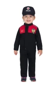 Unisex Çocuk Polis Kıyafeti (Şapka, Gömlek, Pantolon Takımı) - 9