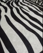 2Lİ BANYO SETİ BASKILI ZEBRA SİYAH - 4