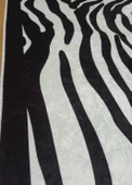 2Lİ BANYO SETİ BASKILI ZEBRA SİYAH - 6