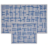 2Lİ BANYO SETİ BASKILI ZEBRA SİYAH - 1
