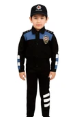 Unisex Çocuk Polis Kıyafeti (Şapka, Gömlek, Pantolon Takımı) - 8