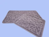 2 Lİ BANYO SETİ KARO MOR - 4