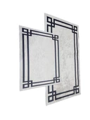 BANYO PASPASI 2'Lİ SET BASKILI LUNA BEYAZ thumbnail 2