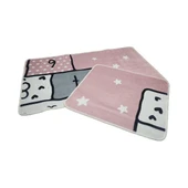 2 Lİ BANYO PASPASI 3D BASKILI YILDIZ - 1