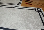 2Lİ BANYO SETİ BASKILI LUNA BEYAZ - 4