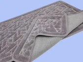 2 Lİ BANYO SETİ KARO MOR - 1