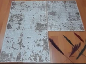 2Lİ BANYO SETİ BASKILI GRANİT KAHVE - 3