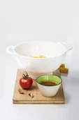 Akrilik Beyaz 2 Li Süzgeç Seti ( Makarna & Pirinç Süzgeci ) - 5
