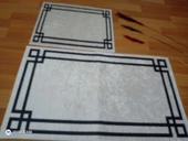 2Lİ BANYO SETİ BASKILI LUNA BEYAZ - 10