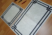 2Lİ BANYO SETİ BASKILI LUNA BEYAZ - 12