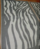 2Lİ BANYO SETİ BASKILI ZEBRA GRİ - 8