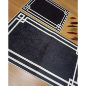 BANYO PASPASI 2'Lİ SET BASKILI LUNA SİYAH thumbnail 5