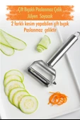 Paslanmaz Çelik Sebze Meyve Julyen Soyucu & Doğrayıcı 17 Cm - 1