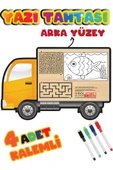 Kidssan Games Süper Şekilli Yazı Tahtası Yüksek Kaliteli Mukavva (Araba) - 3