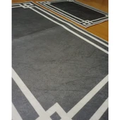 2Lİ BANYO SETİ BASKILI LUNA GRİ - 1