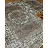 2Lİ BANYO SETİ BASKILI VERSACE KAHVE - 9