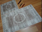 2Lİ BANYO SETİ BASKILI VERSACE KAHVE - 4