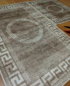 2Lİ BANYO SETİ BASKILI VERSACE KAHVE - 10
