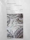 ÇİFT KİŞİLİK PAMUK SATEN NEVRESİM TAKIMI DEMMİ GRİ - 1