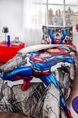 ÖZDİLEK TEK KİŞİLİK LİSANSLI NEVRESİM TAKIMI SUPERMAN STONE - 3