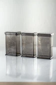 Akrilik Füme Şeker Kahve Çay Kavanozu 500 Ml (Vakum Kapak ) - 3