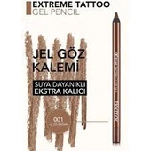 Flormar Extreme Tattoo Gel Pencıl 01 Glitzy Brown - 1