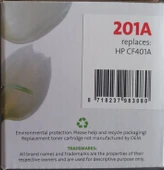 HP 201A CF401A  TONER MAVİ,CYAN,MUADİL,İTHAL ÜRÜN thumbnail 2