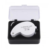 Mini 40x25mm Takı Büyüteç, Cep Büyüteç, Teftiş, Elmas Pullar, Madeni Kontrol Lup Mg21011 - 6