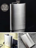 9 Oz Paslanmaz Çelik Cep Matarası 266 Ml içki Viski Konyak Alkol Matarası - 2
