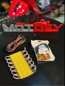 HONDA PCX 125 - 150 UZAKTAN KUMANDALI 16 MODLU ÇAKAR DANS MODÜLLÜ AMBİYANS AYDINLATMA - MOTOSİKLET ALTI AYDINLATMA AMBER - TURUNCU RENK thumbnail 1