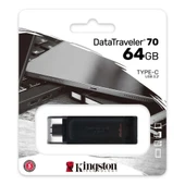Kingston DT70 64GB USB-C 3.2 Gen 1 Type-C Flash Bellek thumbnail 2