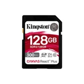 Kingston SDR2-128GB Canvas React Plus SDXC UHS-II 300R-260W U3 V90 for Full HD-4K-8K Hafıza Kartı thumbnail 1