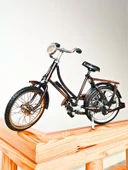 El Yapımı Metal Tasarım Dekoratif Bisiklet Detaylı Koleksiyonluk İthal Bisiklet 27 cm - 5